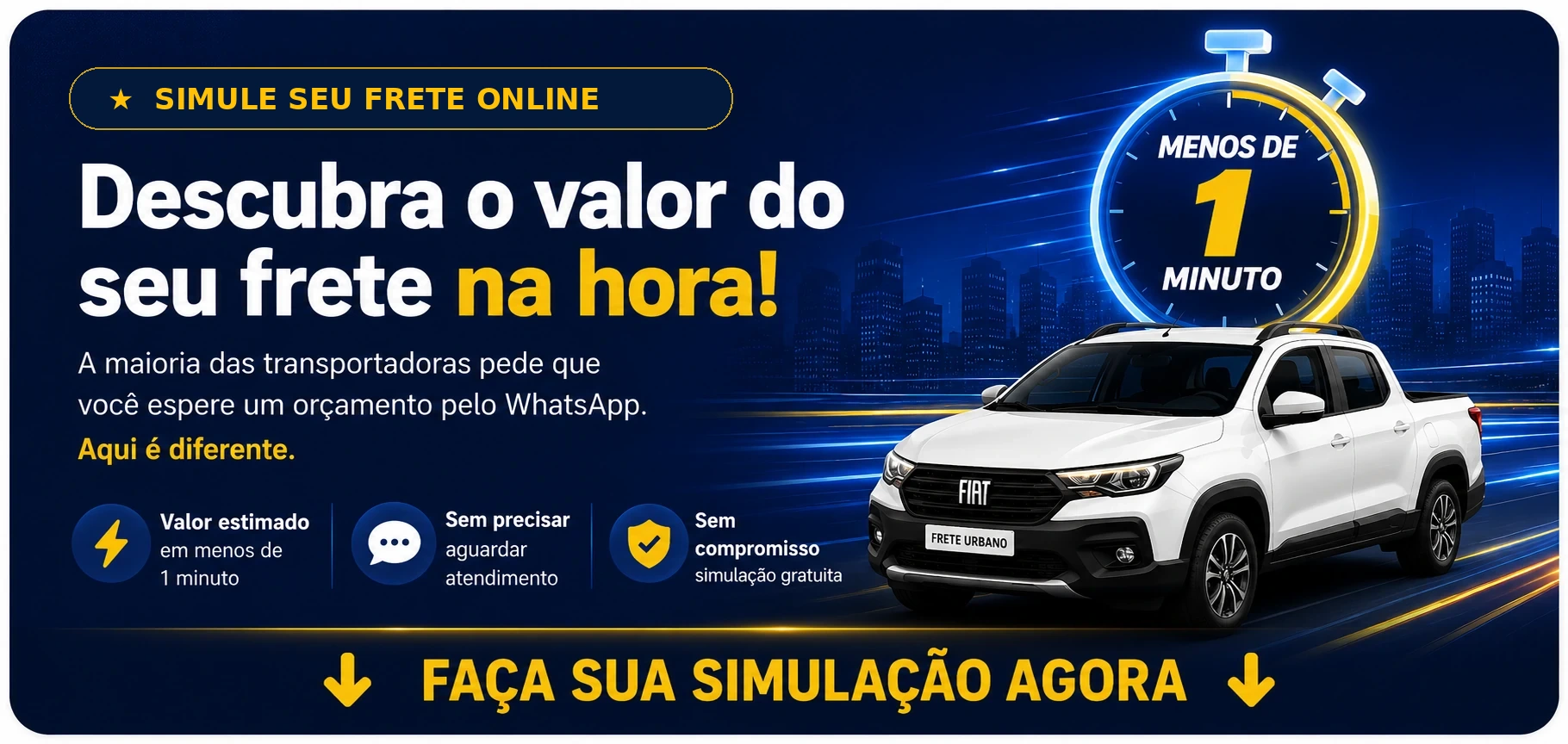 Simulador de fretes da empresa